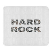 Hard Rock Granite-tekst Snijplank (Voorkant)
