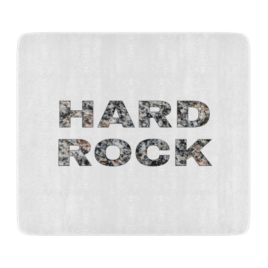 Hard Rock Granite-tekst Snijplank (Voorkant)