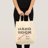 Hard Rock Granite-tekst Tote Bag (Voorkant (product))