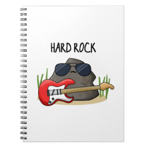 Hard Rock Grappige Geologie Muziek Woordgrap Notitieboek