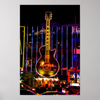 Hard Rock Guitar Las Vegas Nederland Poster