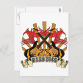 Hard Rock Guitars Briefkaart (Voorkant / Achterkant)