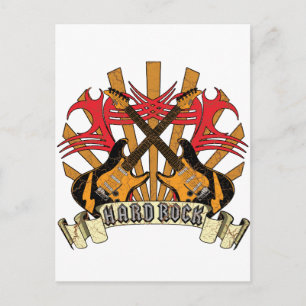Hard Rock Guitars Briefkaart
