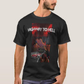 Hard Rock Hard Style Highway naar Hell Rock Rocker T-shirt (Voorkant)