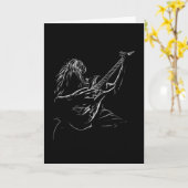 Hard Rock Heavy Metal Art Guitarist Birthday Card Kaart (Gele Bloem)
