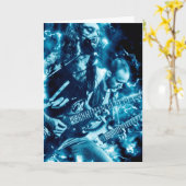 Hard Rock Heavy Metal Band Birthday-kaart Kaart (Gele Bloem)