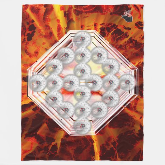 Hard Rock Horizontal Fleece Deken (Voorkant)