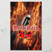 Hard rock in het vuur flyer (Voorkant)