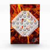 Hard Rock Kleur Illustratie Acryl Blok (Voorkant)