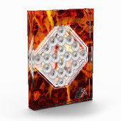 Hard Rock Kleur Illustratie Acryl Blok (Links)