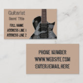 Hard Rock/Metal Musician Visitekaartje (Voorkant / Achterkant)