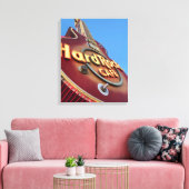 Hard Rock Neon Bord Las Vegas Canvas Afdruk (Insitu (Woonkamer))