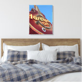 Hard Rock Neon Bord Las Vegas Canvas Afdruk (Insitu (Slaapkamer))