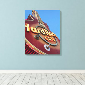 Hard Rock Neon Sign Las Vegas Canvas Afdruk