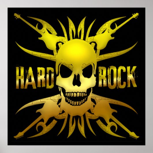 HARD ROCK POSTER (Voorkant)