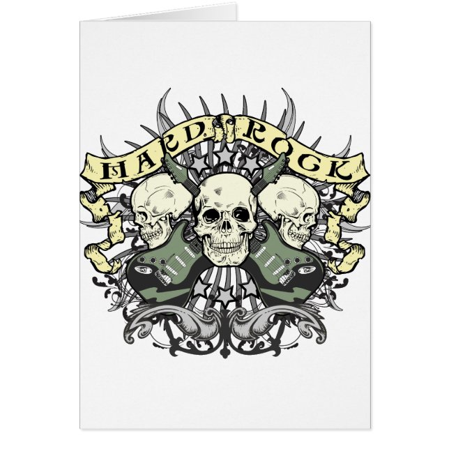 Hard Rock Skull en Guitars (Voorkant)