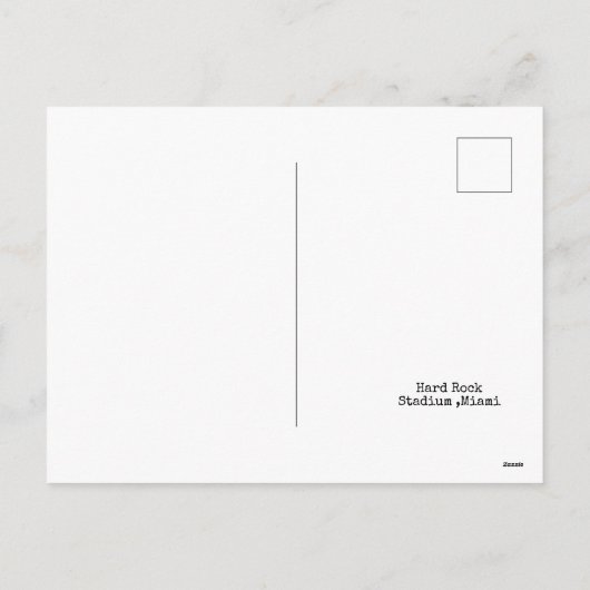 Hard Rock Stadium, Miami, Florida Feestdagenkaart (Achterkant)