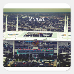Hard Rock Stadium, Miami, Florida Vierkante Sticker