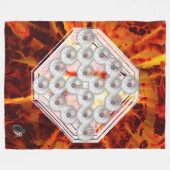 Hard Rock Verticaal Fleece Deken (Voorkant (Horizontaal))