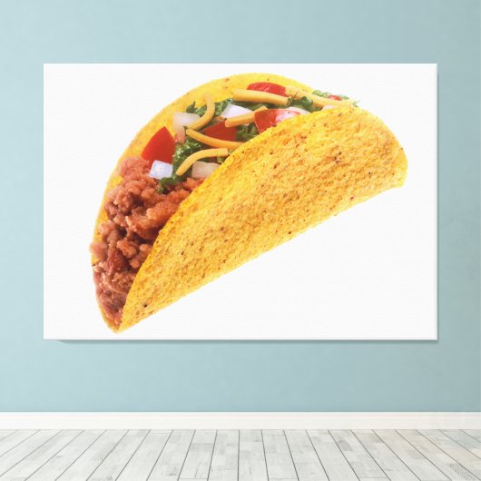 Hard Shell Taco Canvas Afdruk (Insitu (Houten vloer))