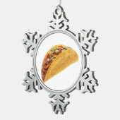 Hard Shell Taco Tin Sneeuwvlok Ornament (Rechts)
