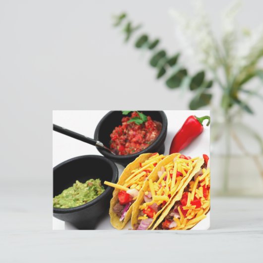 Hard Shell Taco's Briefkaart (Staand voorkant)