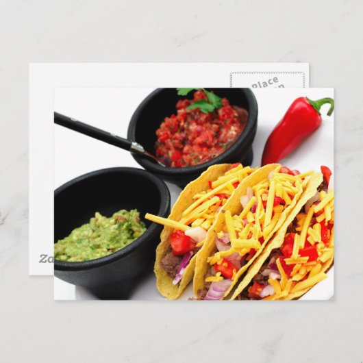 Hard Shell Taco's Briefkaart (Voorkant / Achterkant)