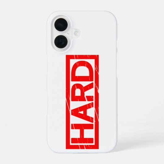 Hard Stempel iPhone 16 Hoesje (Achterkant)