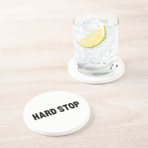 Hard Stop   Premium Zandsteen Onderzetter