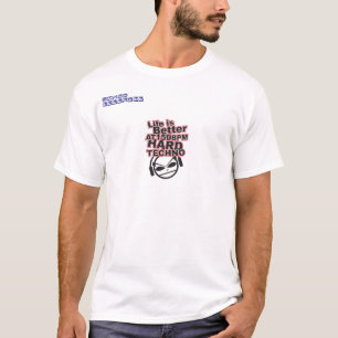 Hard Techno aangepast (Beperkte editie) T-shirt