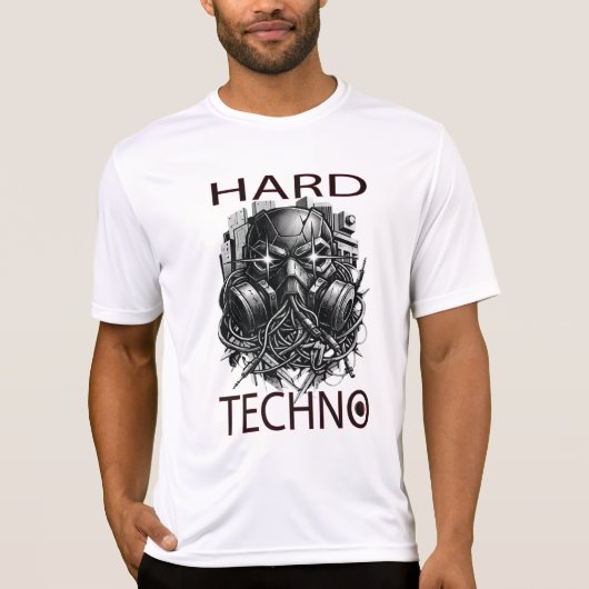 Hard Techno Design T-shirt (Voorkant)