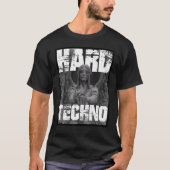 Hard Techno Rave Angel-standbeeld T-shirt (Voorkant)