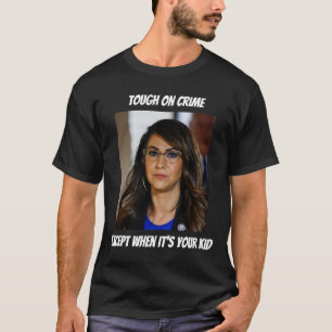 Hard tegen criminaliteit - zwart t-shirt