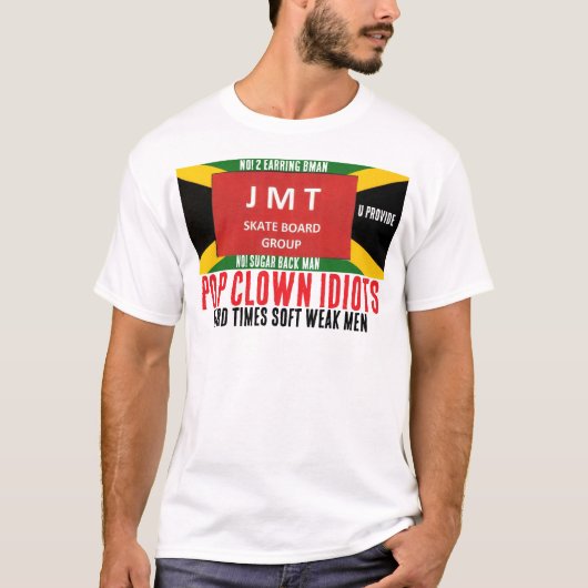HARD TIME ZACHTE ZWAKKE MANNEN Basic Donker T-shir T-shirt (Voorkant)