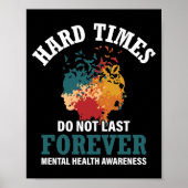Hard Times Mental Health Support Poster (Voorkant)