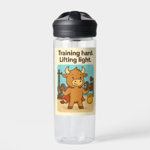 Hard trainen. Licht optillen. – De machtige zoon v Waterfles