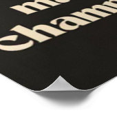 Hard trainen maakt kampioenen. poster (Hoek)