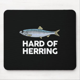 Hard van haring Ik hou van Vissen Joke Fish Humor Muismat