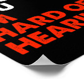 Hard van het gehoor Fun ASL Gebarentaal Doof Aware Poster (Hoek)