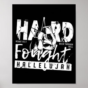 Hard Verworven Hallelujah Prijs Jezus Bijbelvers C Poster