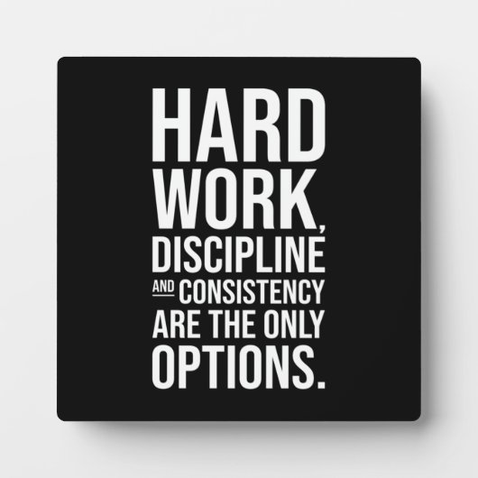 Hard werk en discipline - Gym, Hustle, Succes Fotoplaat (Voorkant)