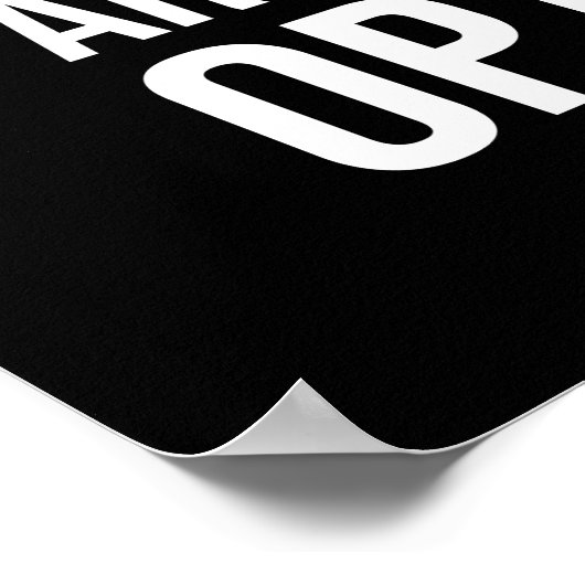 Hard werk en discipline - Gym, Hustle, Succes Poster (Hoek)