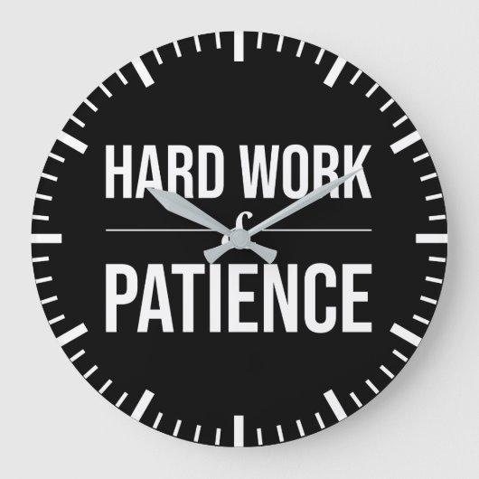 Hard werk en geduld - Motivatie succes Grote Klok (Voorkant)