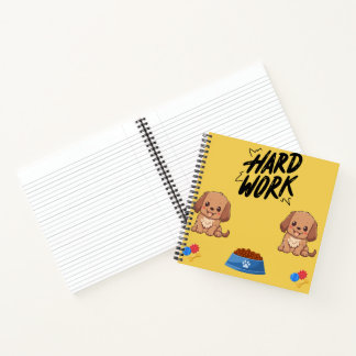 Hard Werk & Gelukkige Staarten: Puppy  Notitieboek