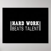 Hard werk slaat Talent aan Poster (Voorkant)