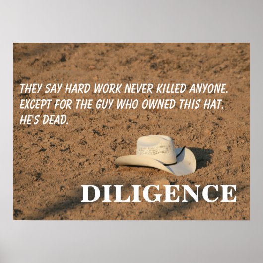 Hard werk zal je niet doden (beloof ik) [L] Poster (Voorkant)