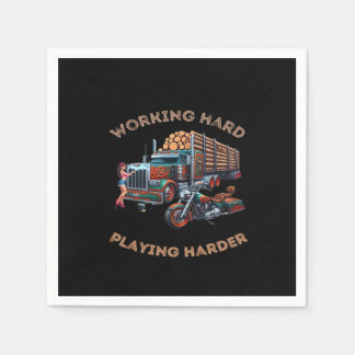 Hard werken Big Rig - Speel zo hard Servet