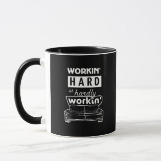 Hard werken bij nauwelijks werken - grappig en coo mok
