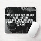 HARD WERKEN - Bodybuilding Workout Motivatie Muismat (Met muis)