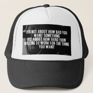 HARD WERKEN - Bodybuilding Workout Motivatie Trucker Pet
